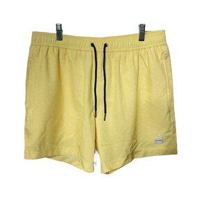 Allfenix Swim Shorts Trunks Men’s L Lemon Yellow Lightning Bolt Australia New